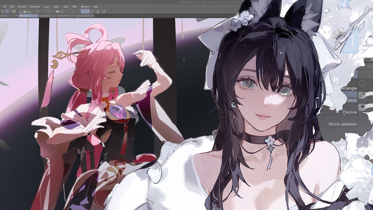 Fu Xuan work in progress from the wild fox stream